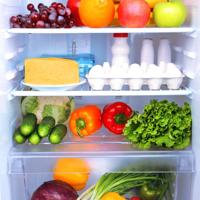 Refrigerator full of food